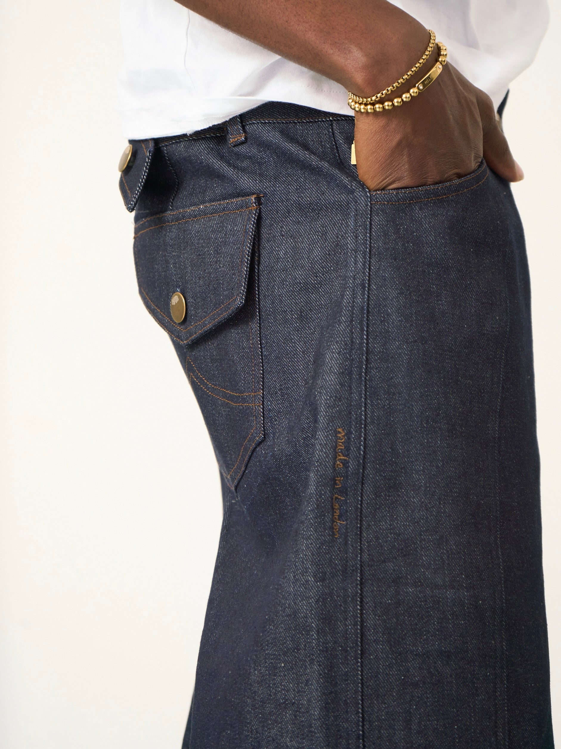 balloon jean - navy denim