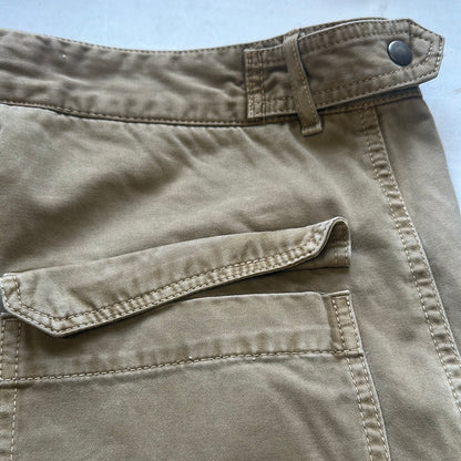 khaki baggy cargo trousers