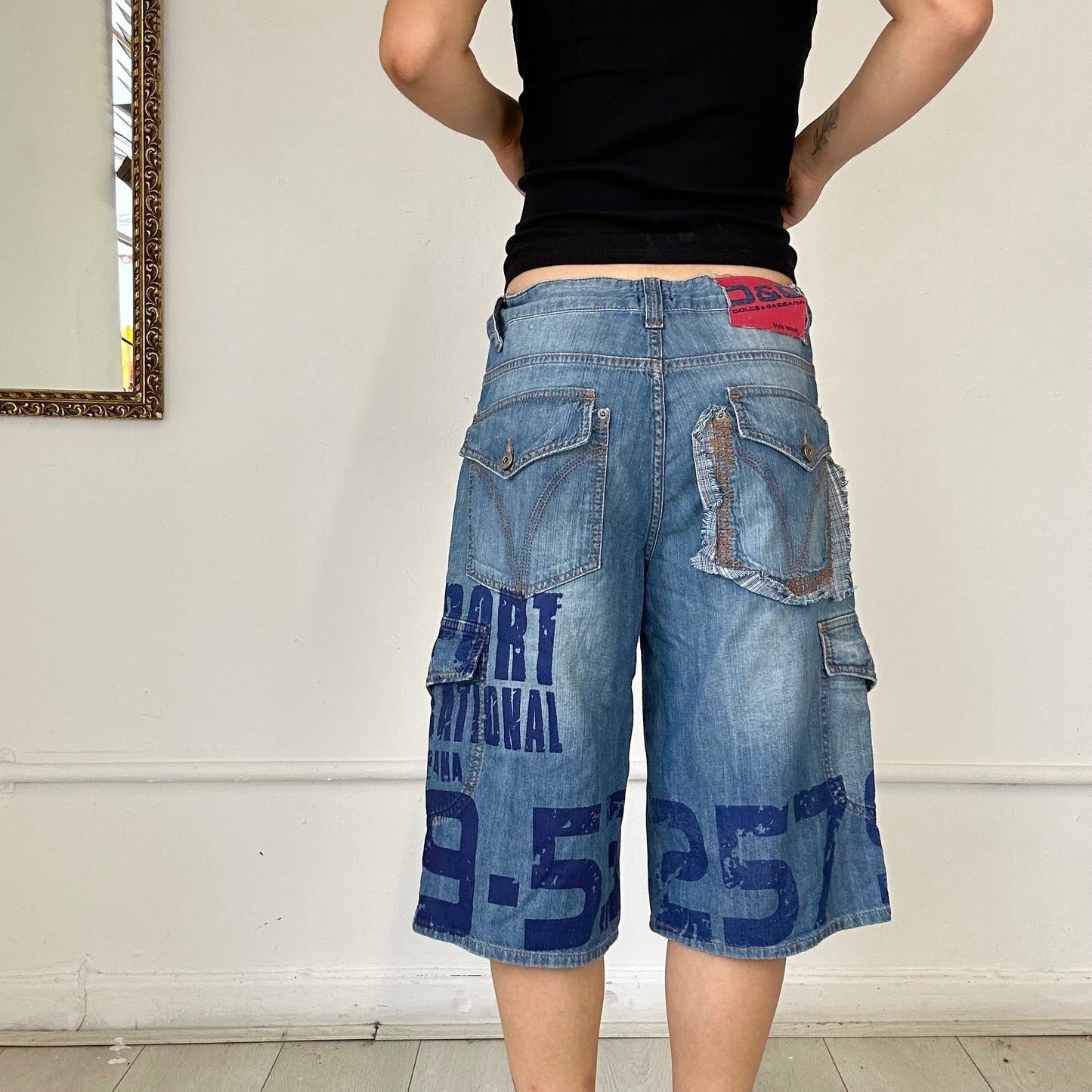 vintage dolce & gabbana denim shorts