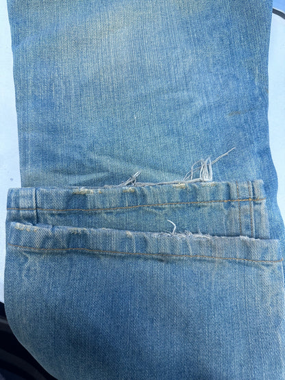 00's greenish wash baggy jeans