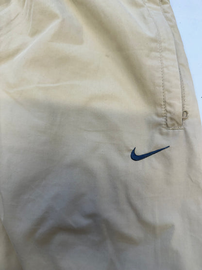 vintage nike beige tracksuit bottoms