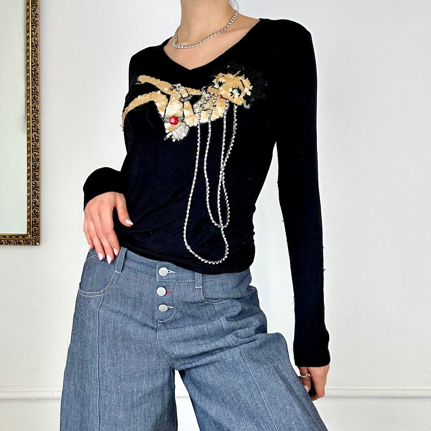 betty boop long sleeved top