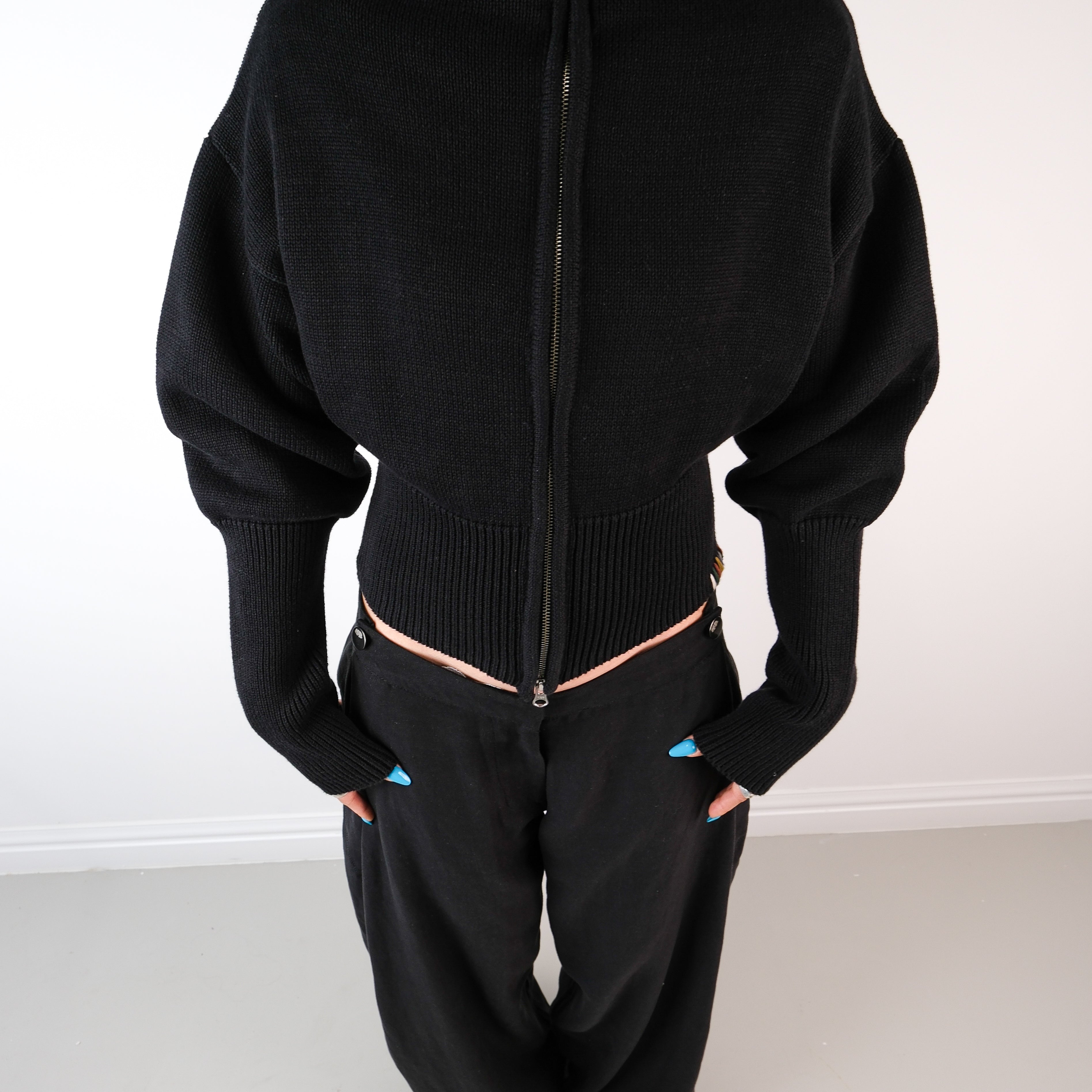 rowan balloon jumper - black knit
