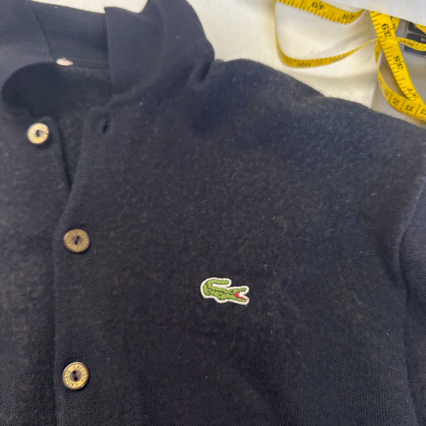 90's lacoste knitted button up cardigan