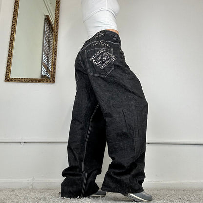 vintage baggy black jeans