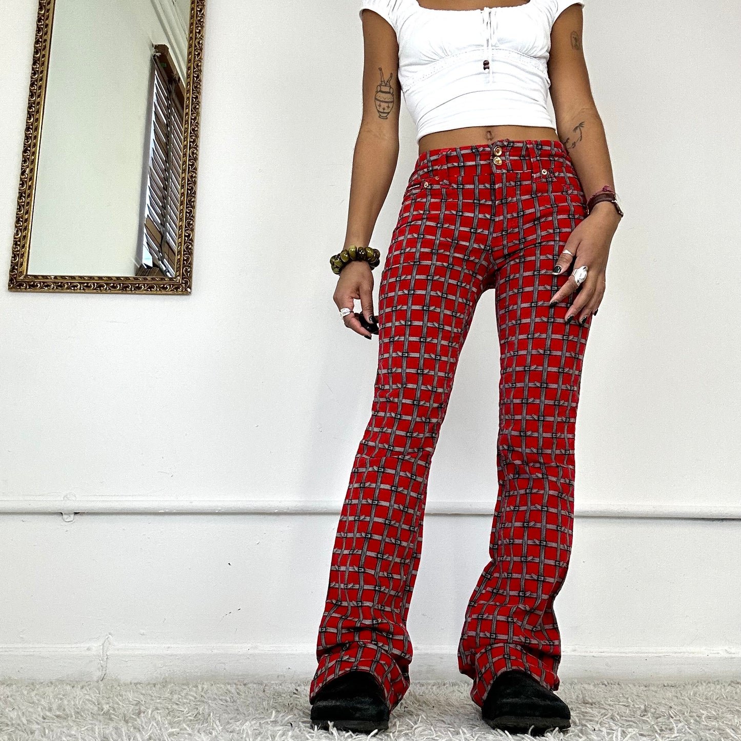 dolce & gabbana flared trousers