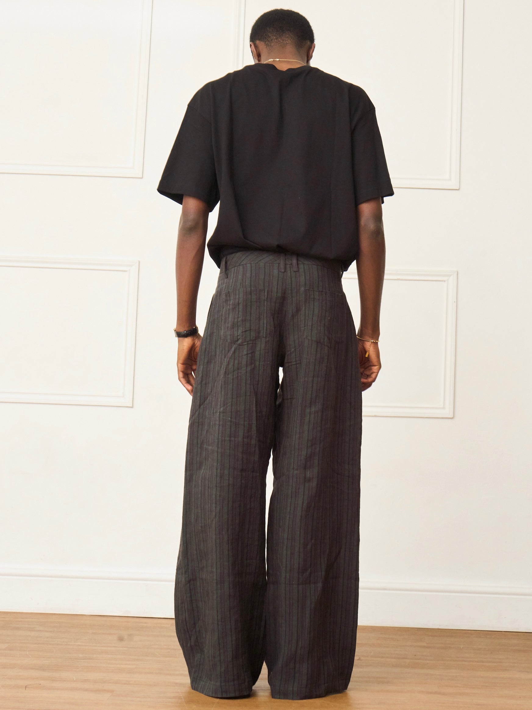 parker trouser - cinder linen