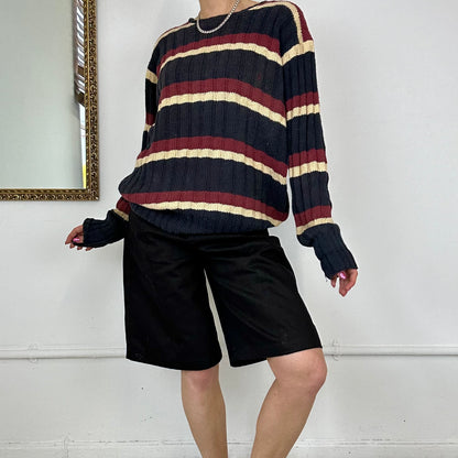 vintage multicolour striped knitted  jumper by ralph lauren