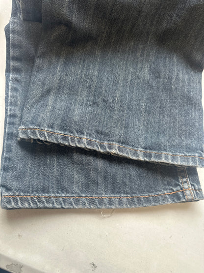 90's dark blue baggy jeans