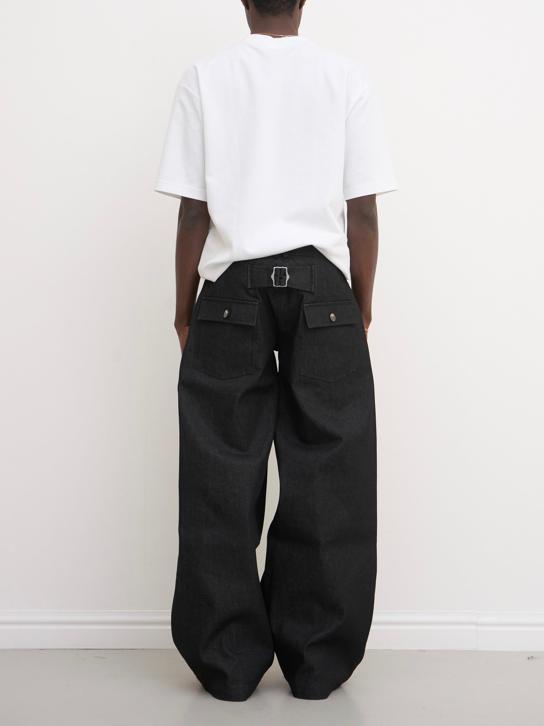 slouch jean - dark grey denim
