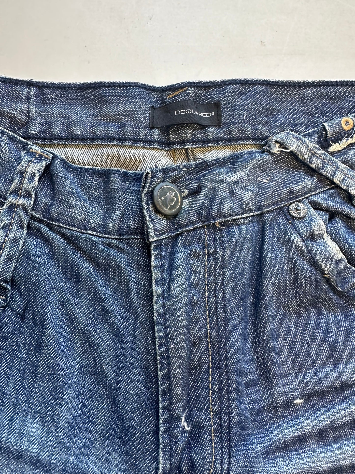 Dsquared distressed denim baggy jeans