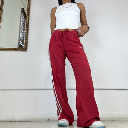 vintage red adidas joggers