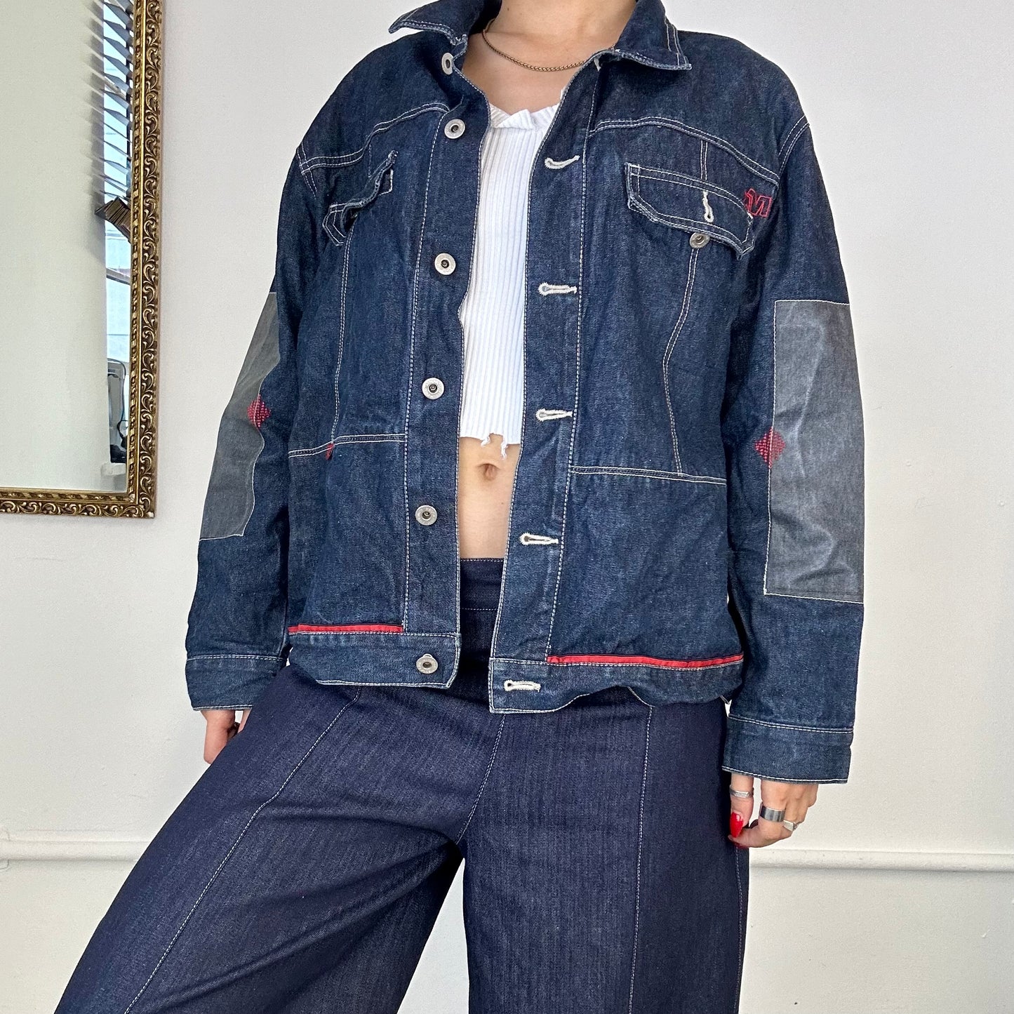 90's dark wash denim jacket by mecca