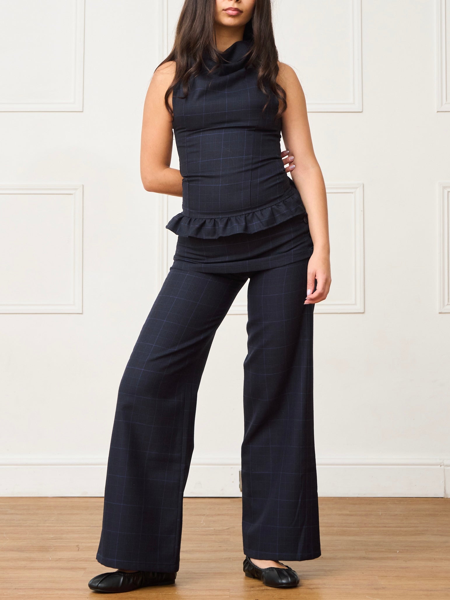 shay trouser - navy wool