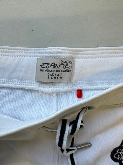 espirit white capri jogger bottoms