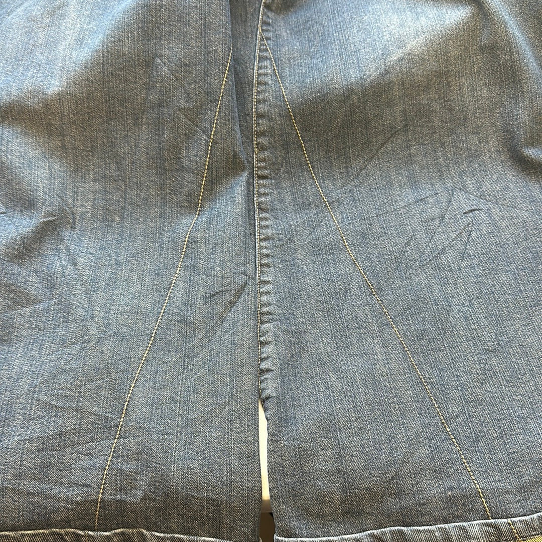 dark wash super baggy jeans