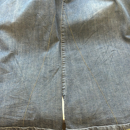 dark wash super baggy jeans