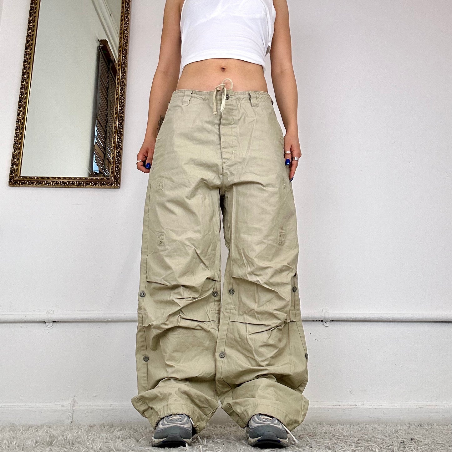 vintage baggy cargo trousers by dockers