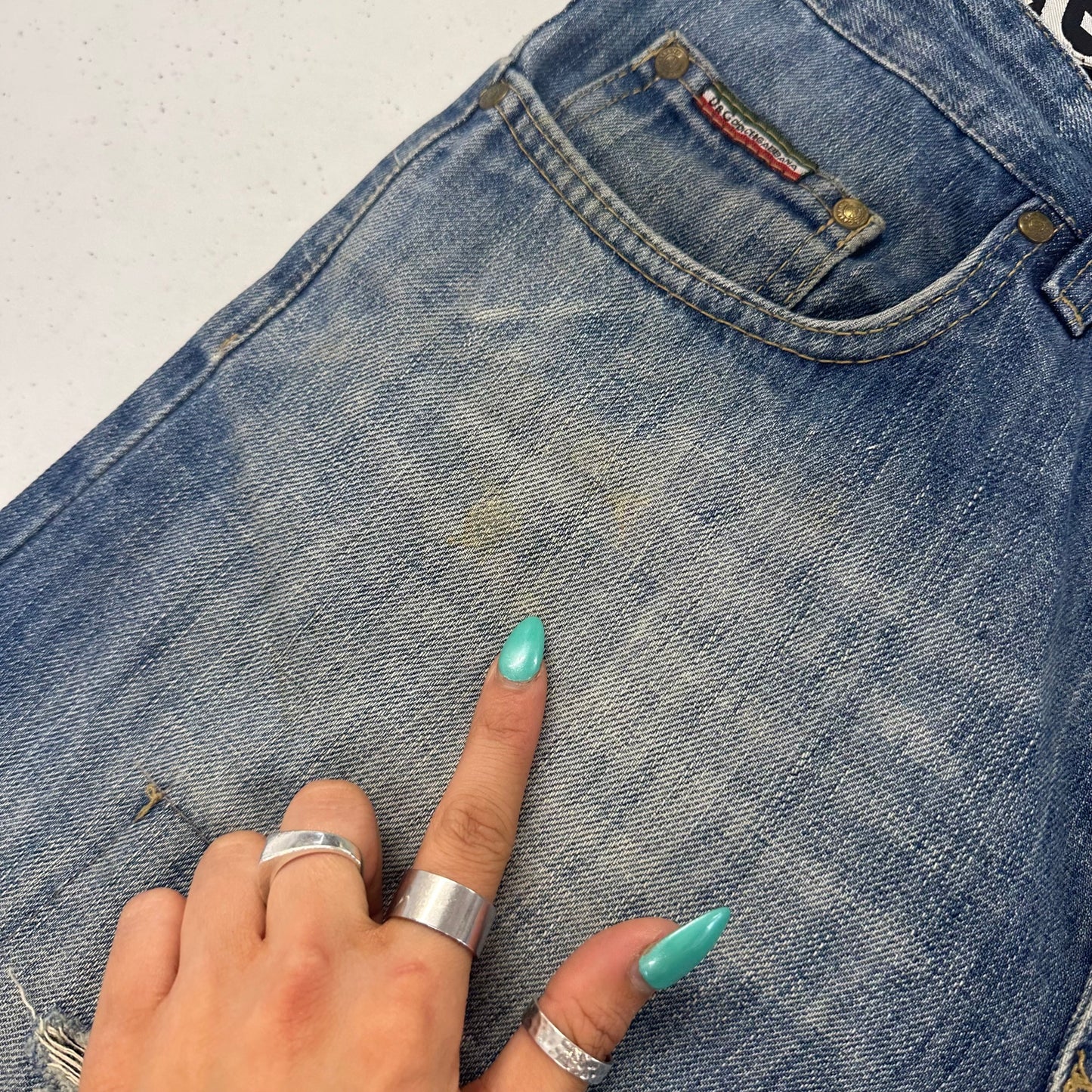 vintage dolce & gabbana baggy jeans