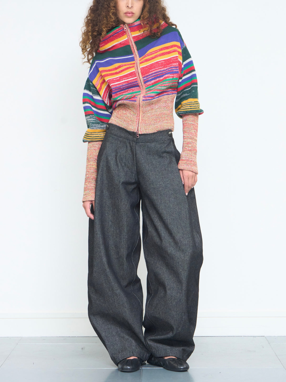 rowan balloon jumper - multi knit