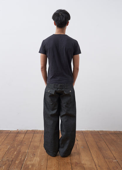 the slouch in dark grey denim