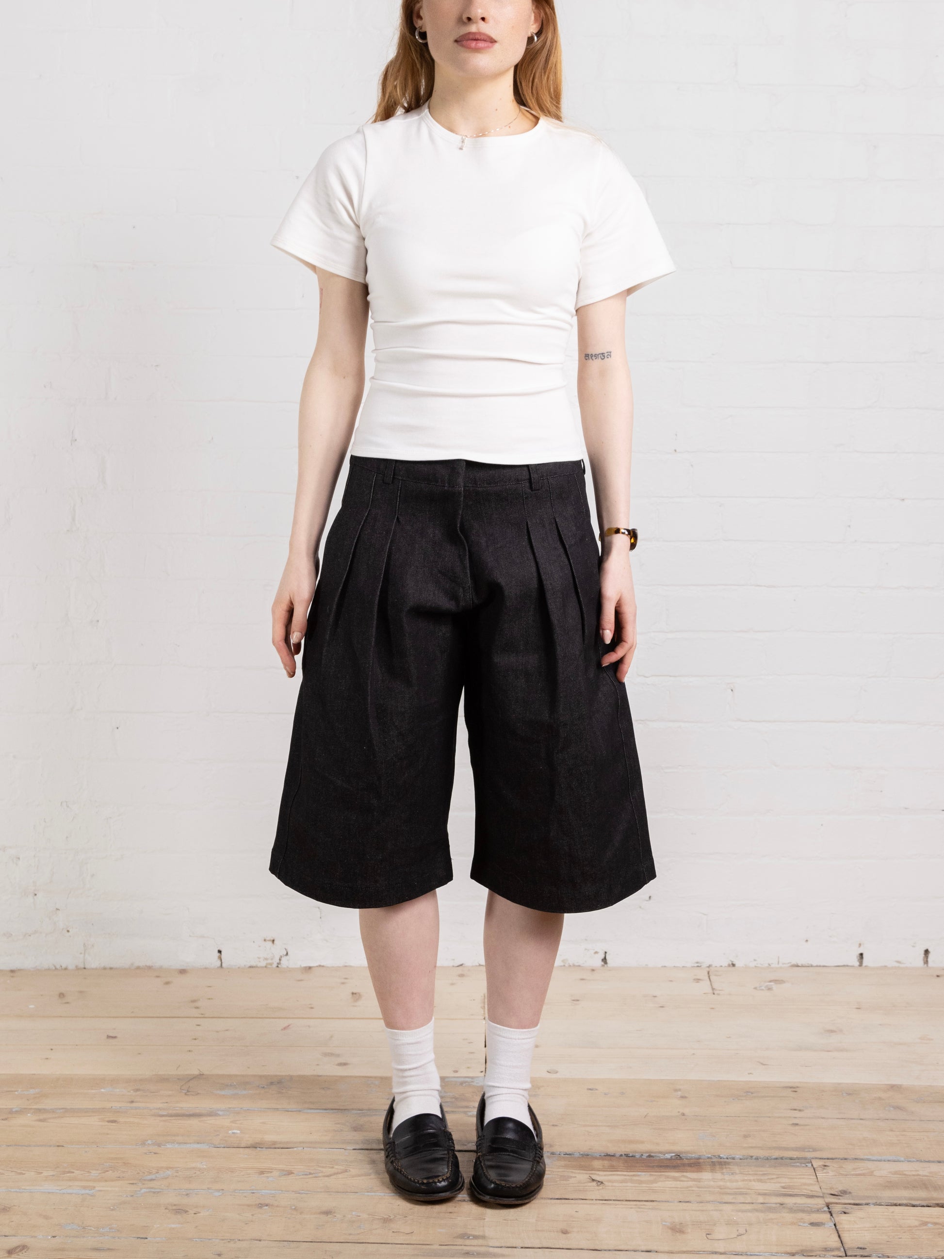 Parker Short – Dunkelgrauer Denim