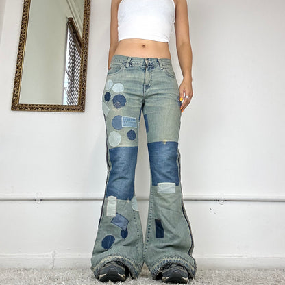 vintage miss sixty patchwork jeans