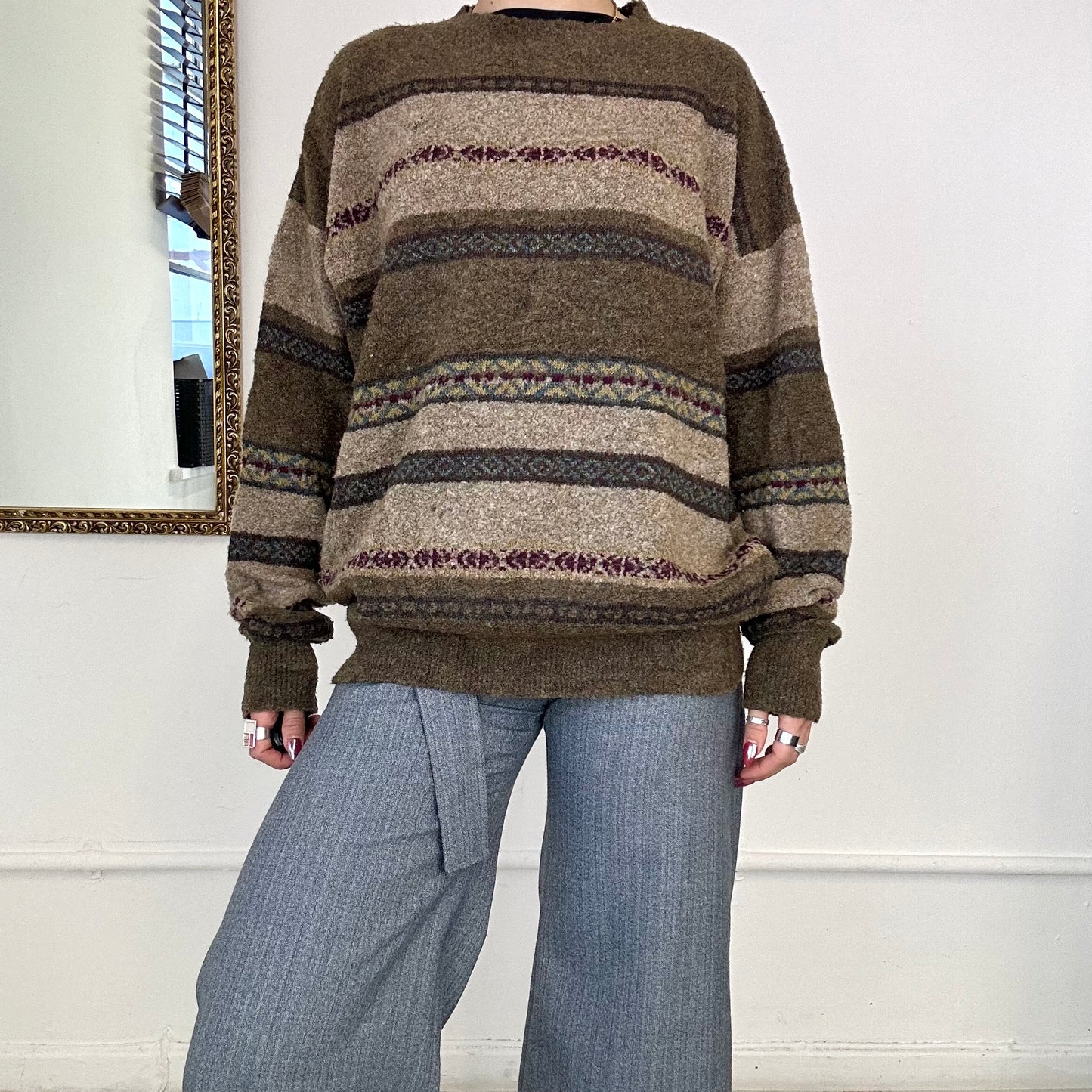 vintage nautica wool knitted jumper