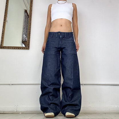 the slouch in navy denim - size small - sample