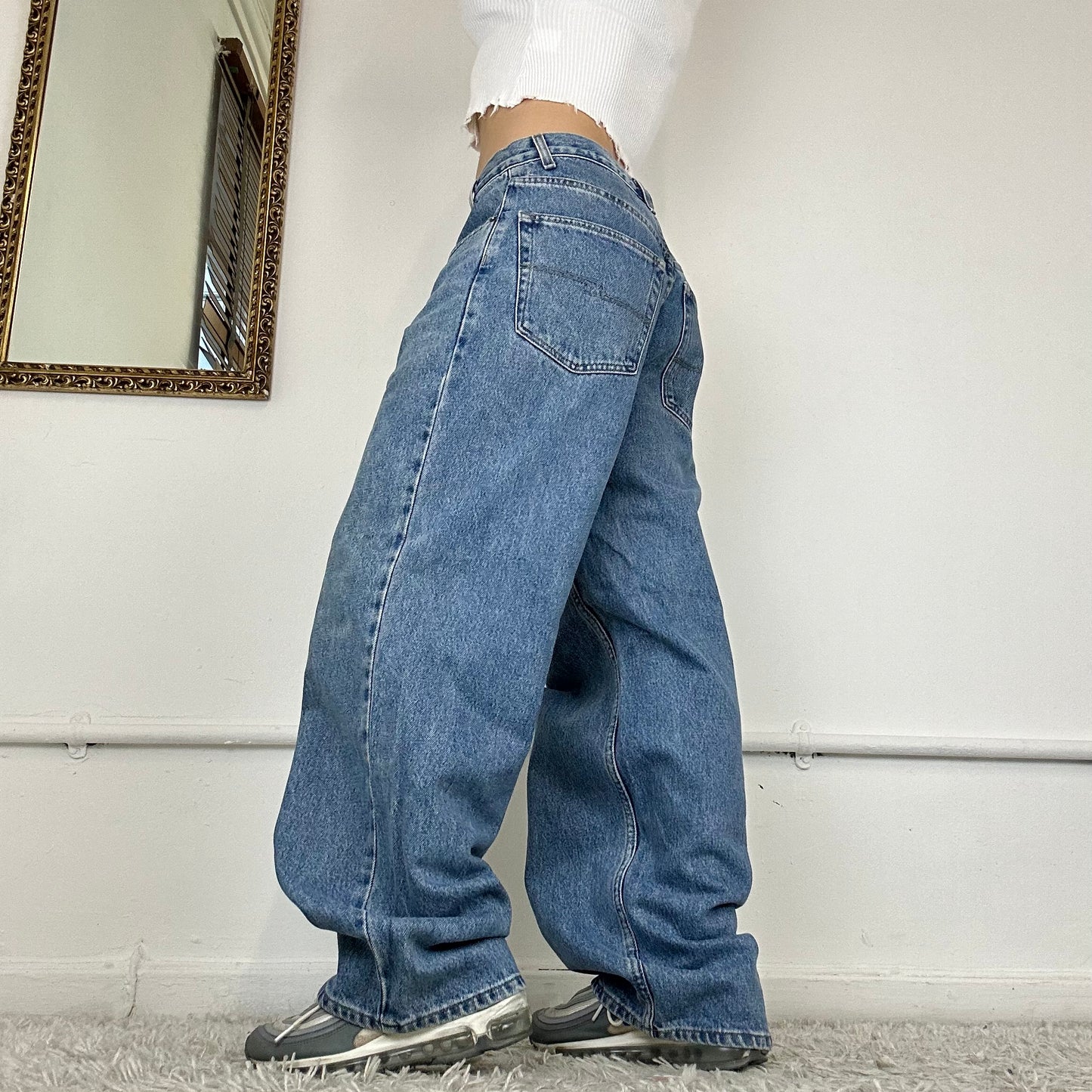 90's baggy jeans by bugle boy