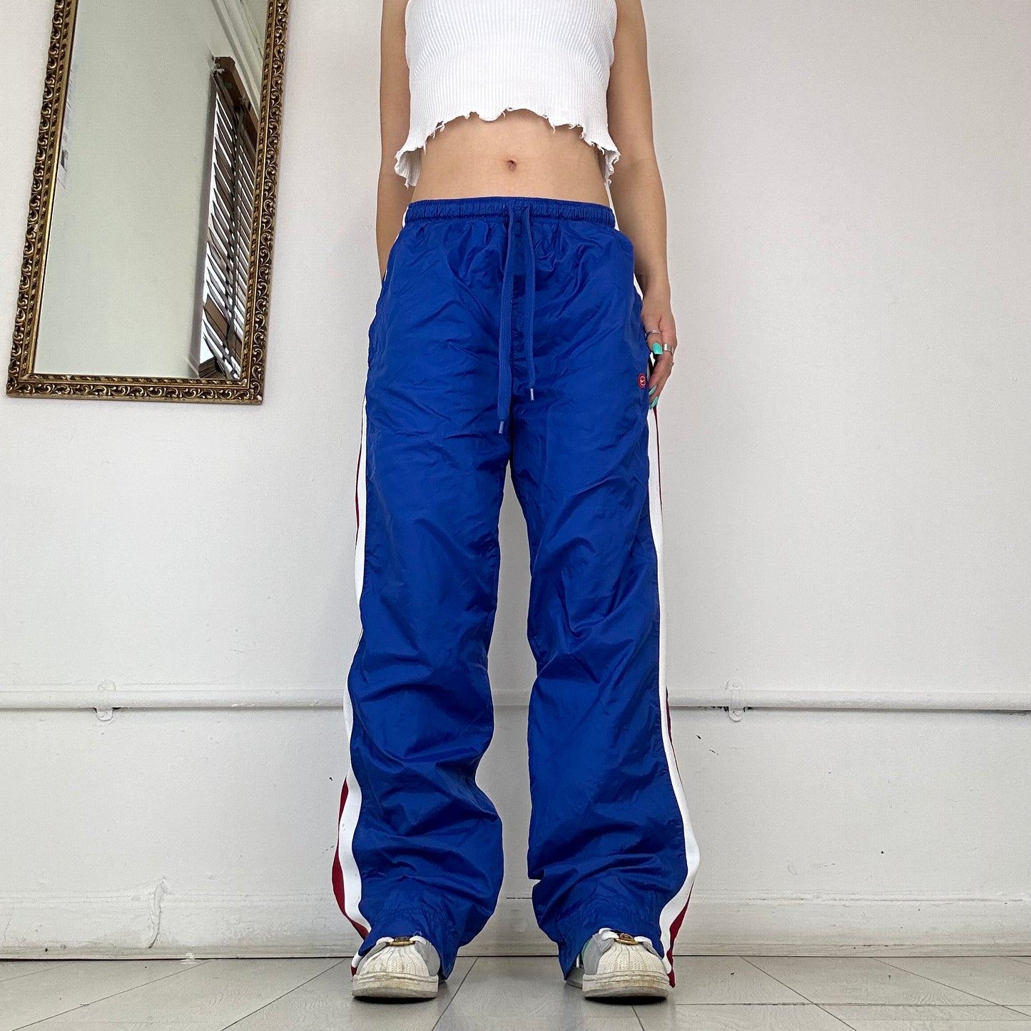 blue vintage nike joggers