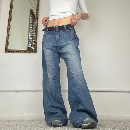 wide leg baggy dkny jeans