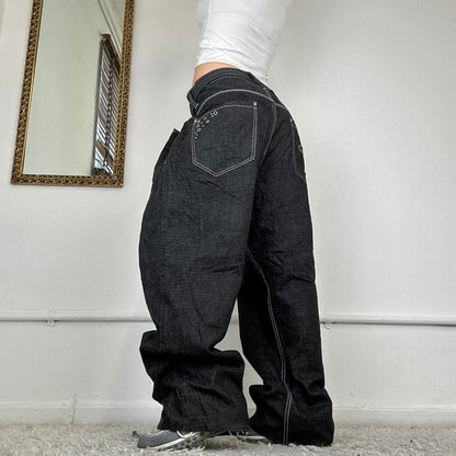 vintage baggy black jeans