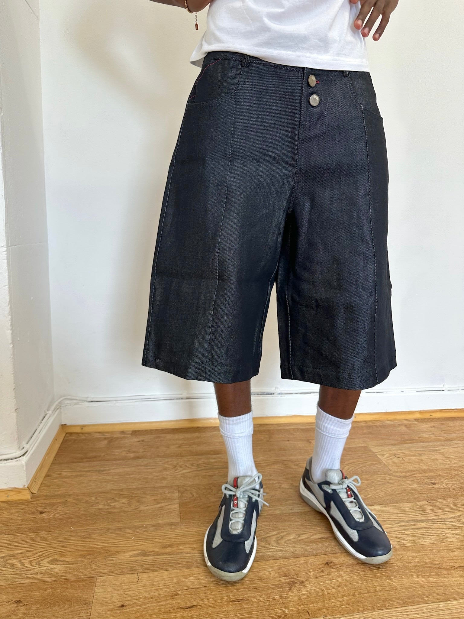 short patineur - denim gris foncé