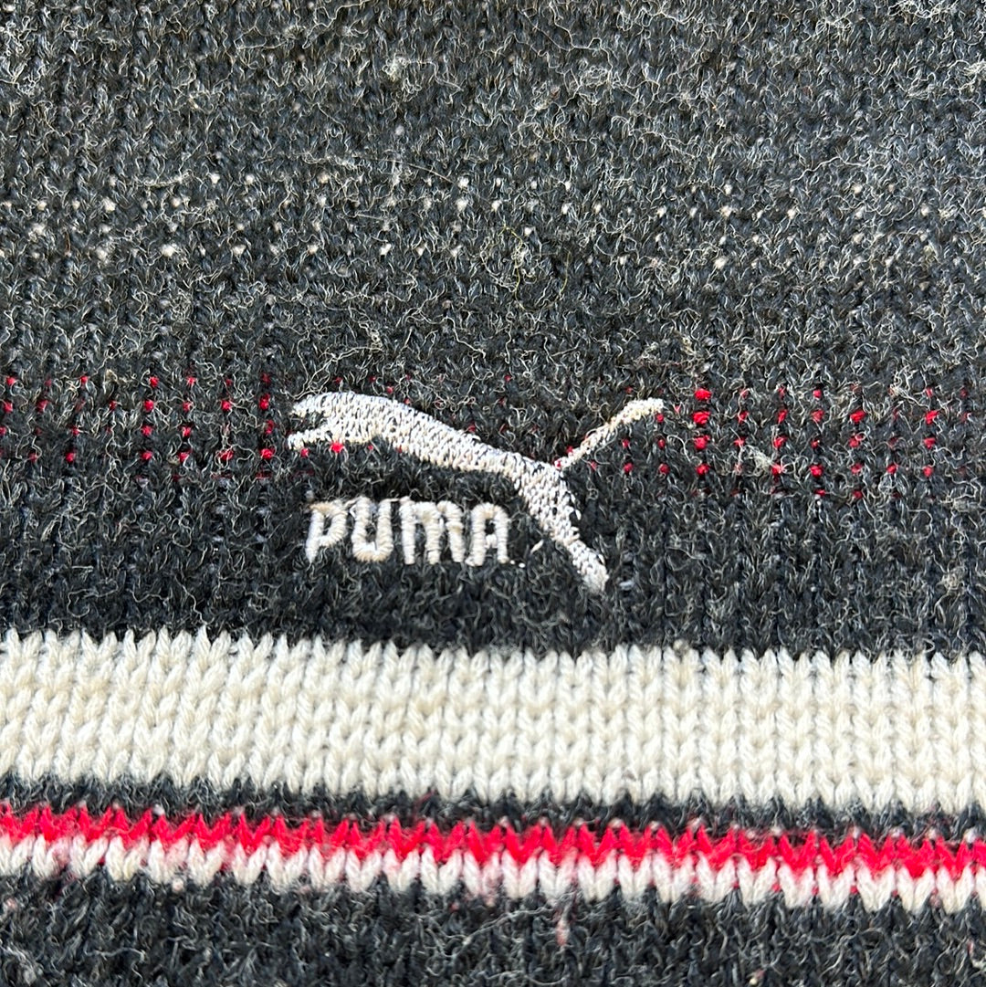 vintage wool puma knit jumper