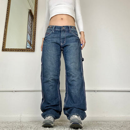 wide leg cargo jeans