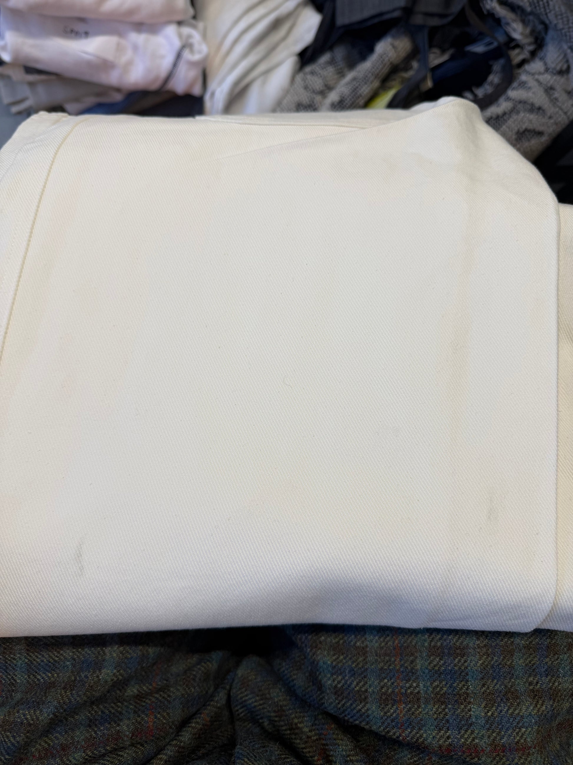 SAMPLE  cameron jean - white denim