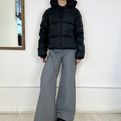 00's DKNY black puffer coat