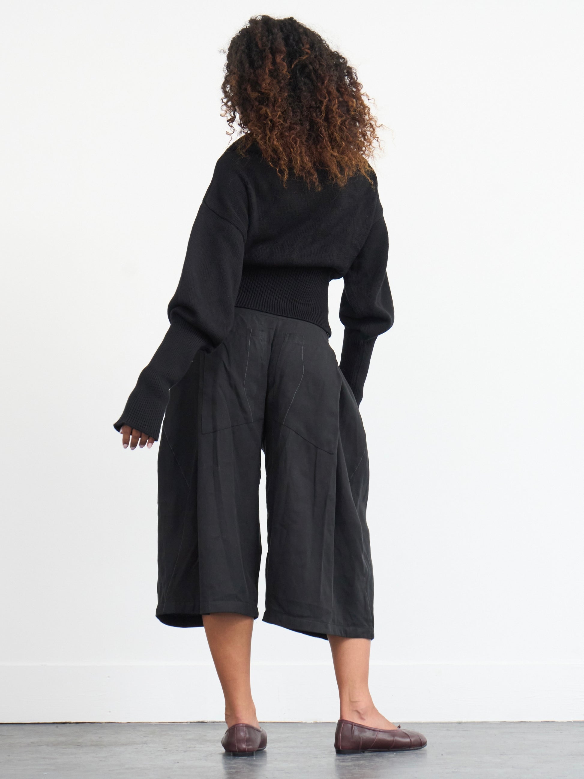 rowan balloon jumper - black knit