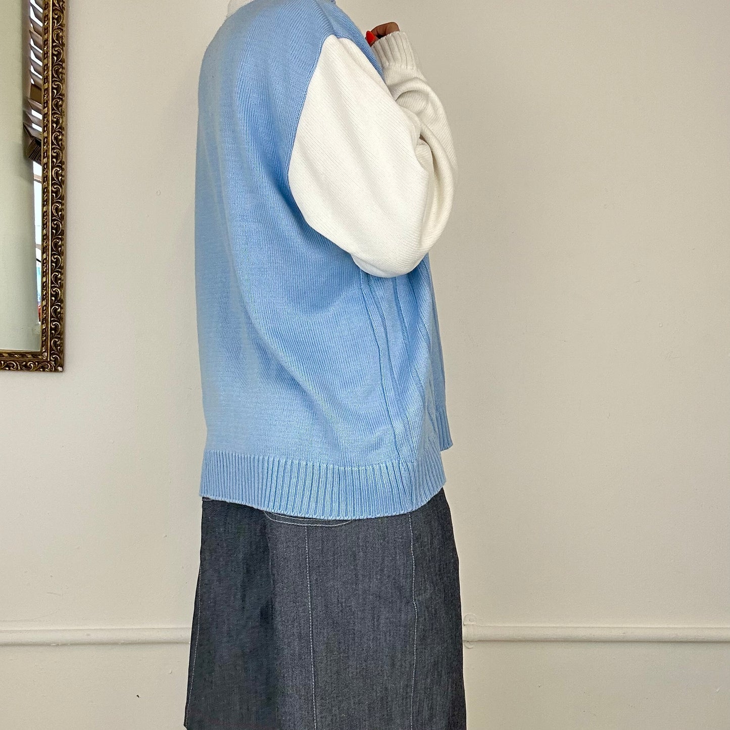 light blue diesel knitted jumper