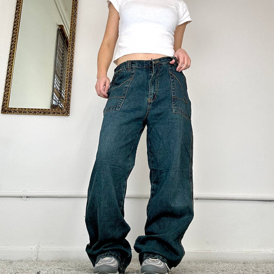 baggy wide leg jeans