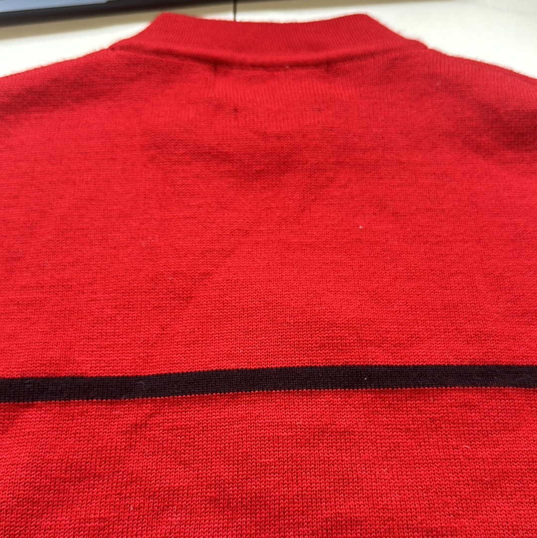 vintage red polo sport jumper