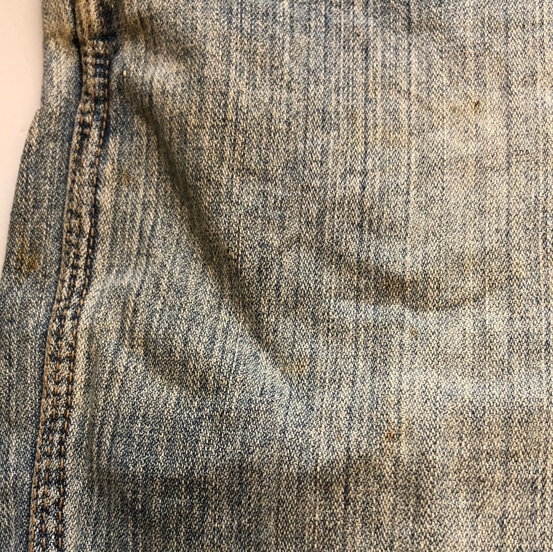 vintage light wash dungarees