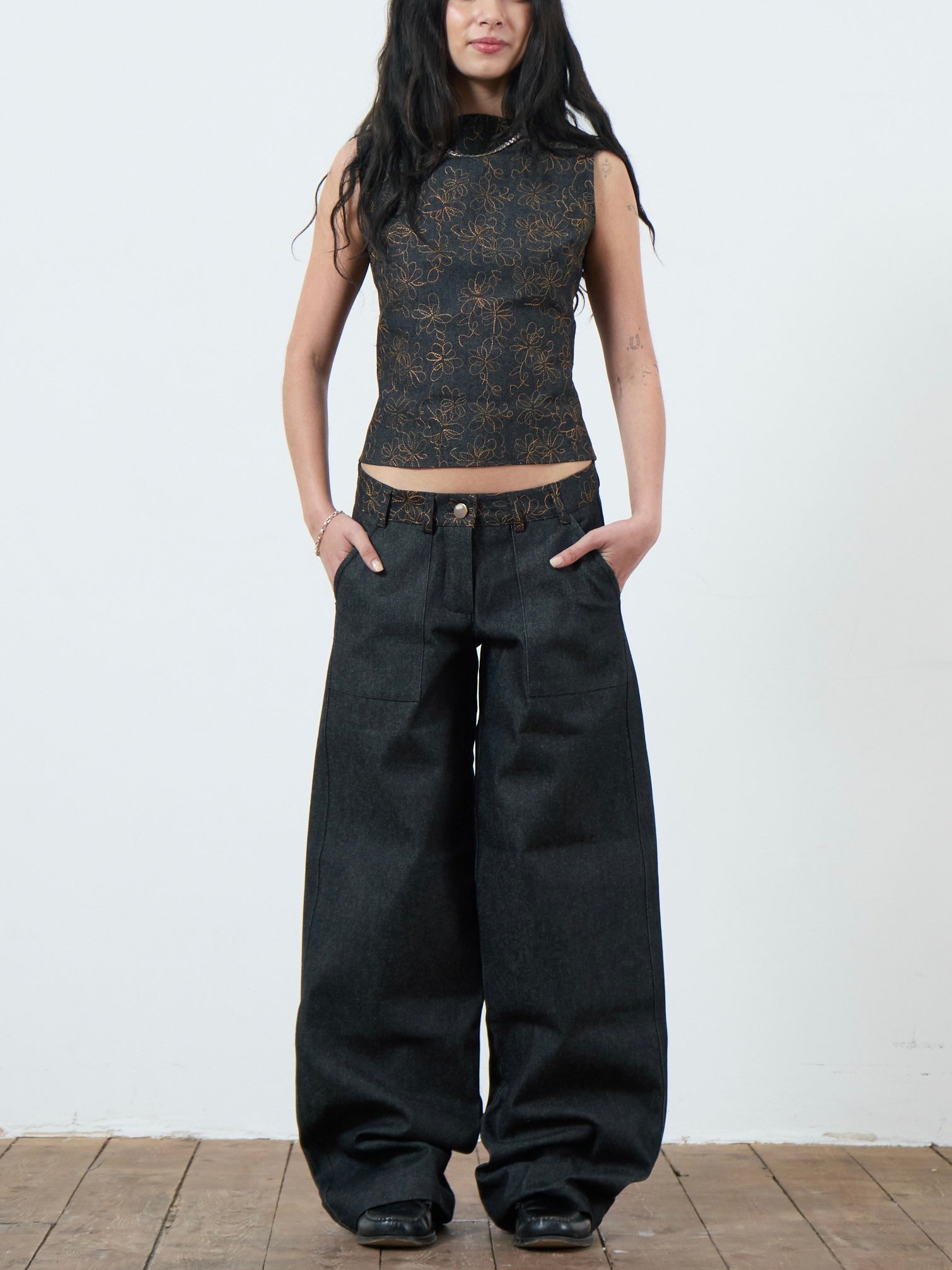 Charlie Denim Top