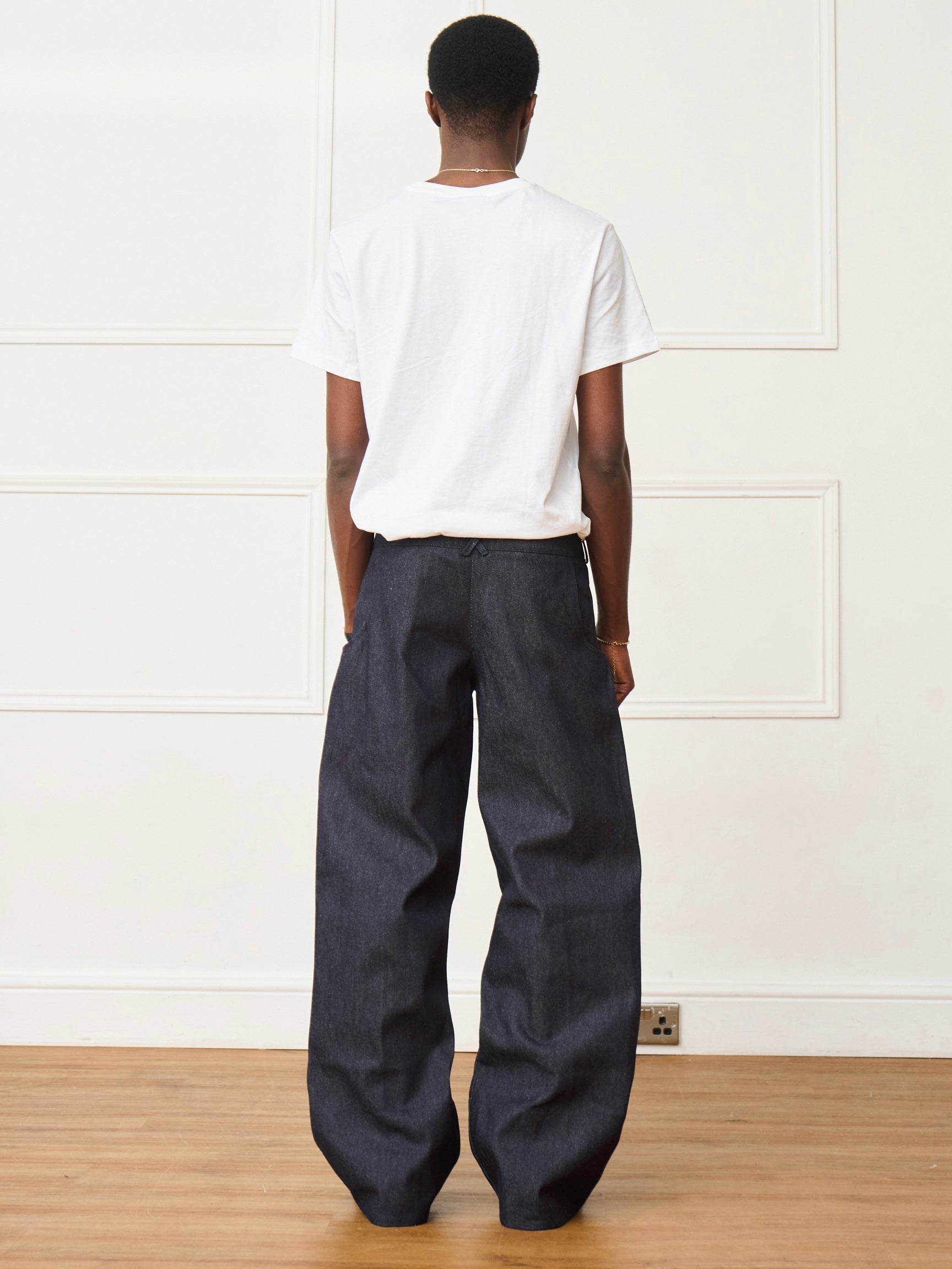 circle jean - navy denim