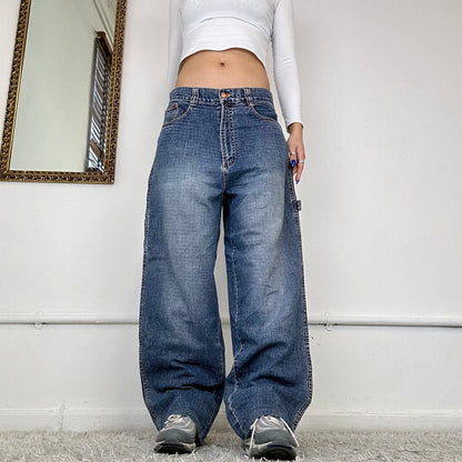 90s baggy wide leg jeans