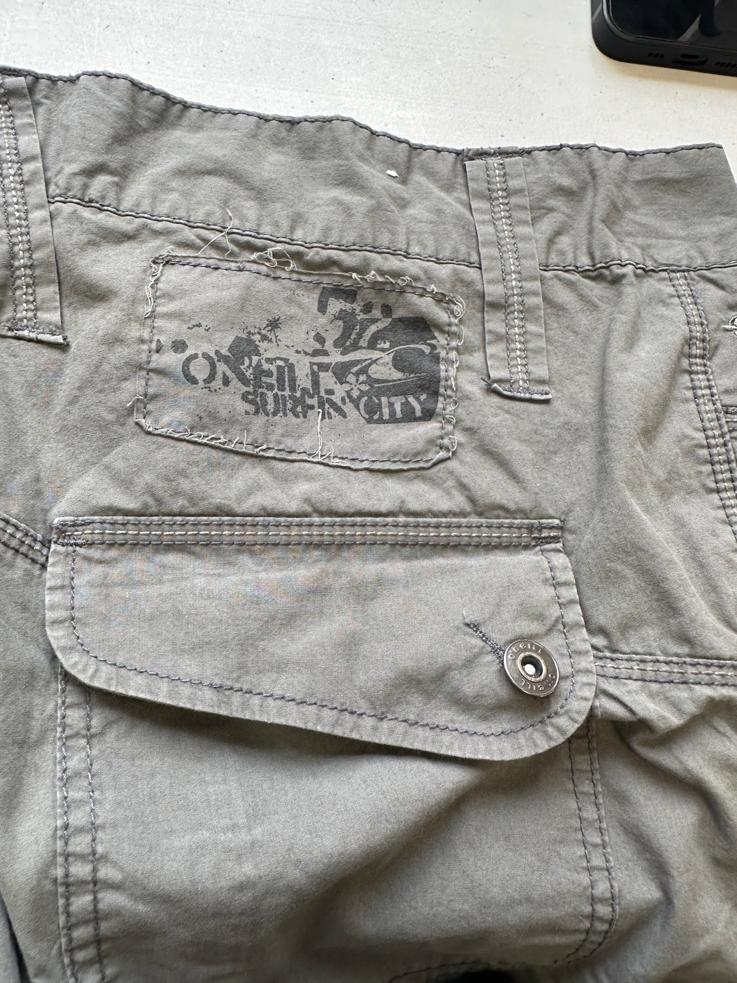 o'neill grey cargo trousers