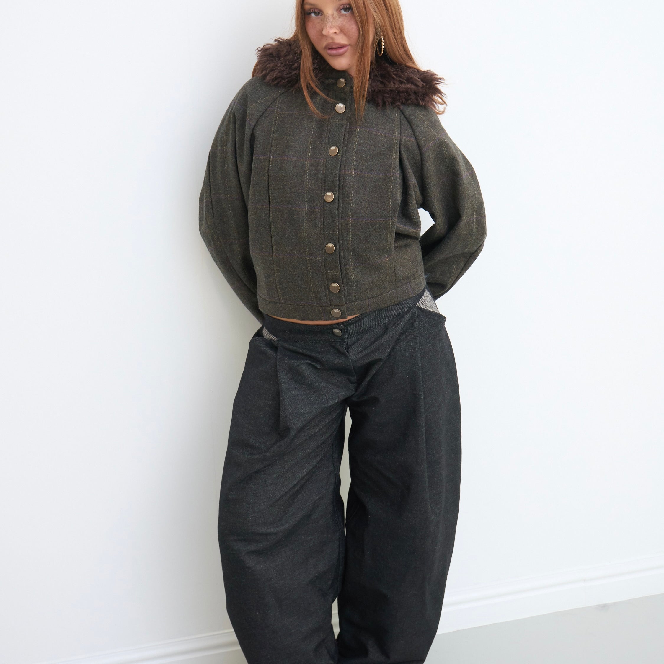 arden jacket - khaki wool