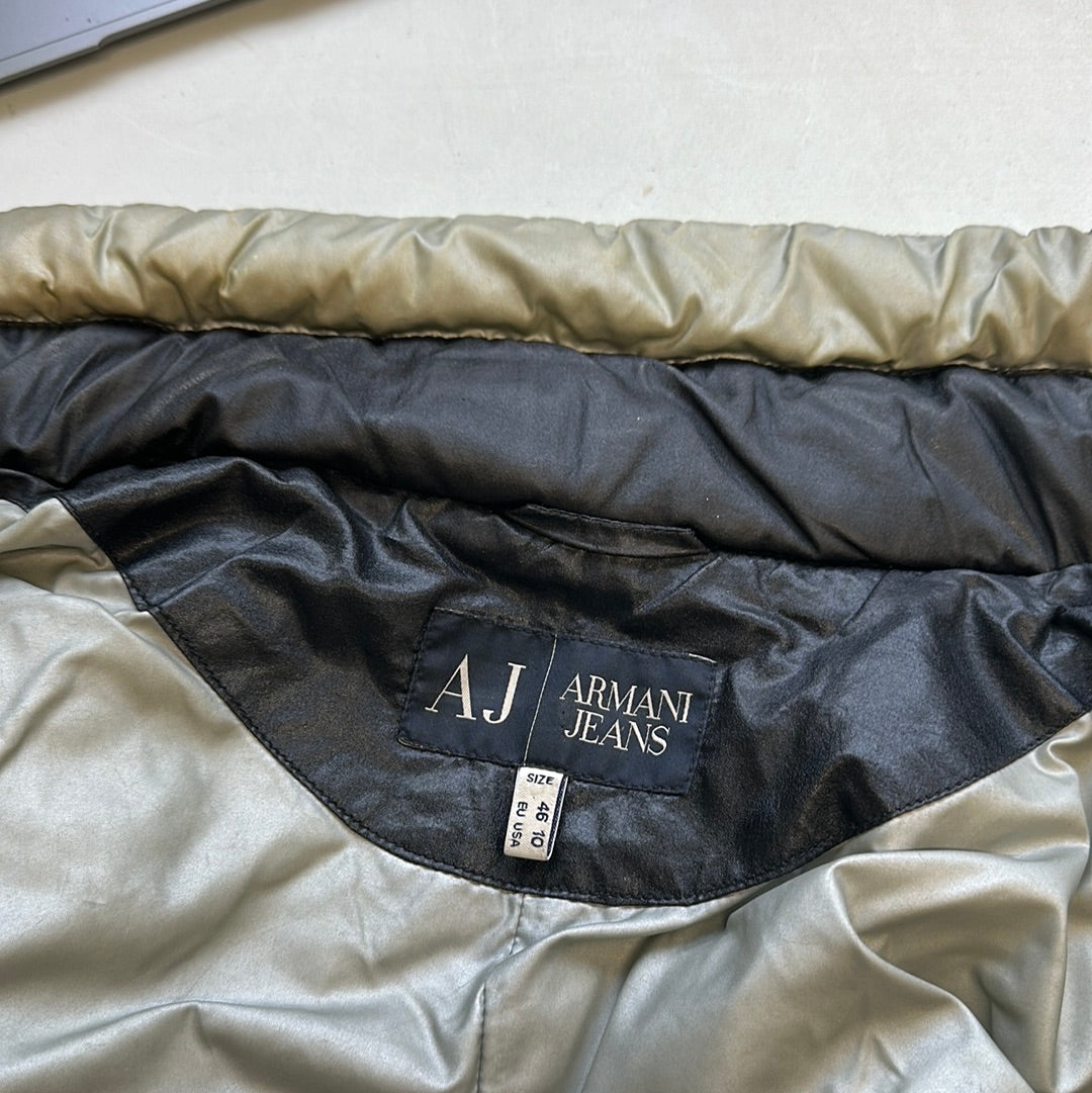 vintage armani jeans puffer coat