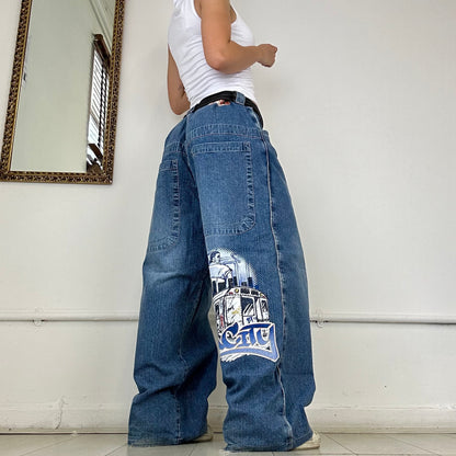 90's baggy denim jeans